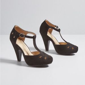 ModCloth The Zest Is History Heels - Black Sz 10